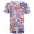 Hawaii Tapa Tribal T Shirt With Hawaiian Quilt Pattern Violet LT9 Violet - Polynesian Pride