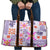 Hawaii Tapa Tribal Travel Bag With Hawaiian Quilt Pattern Violet - Polynesian Pride