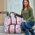 Hawaii Tapa Tribal Travel Bag With Hawaiian Quilt Pattern Violet - Polynesian Pride