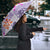 Hawaii Tapa Tribal Umbrella With Hawaiian Quilt Pattern Violet - Polynesian Pride