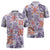 Hawaii Tapa Tribal Zipper Polo Shirt With Hawaiian Quilt Pattern Violet - Polynesian Pride