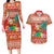 Hawaii Mele Kalikimaka Couples Matching Long Sleeve Bodycon Dress and Hawaiian Shirt Surfing Santa Funny Christmas