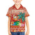 Hawaii Mele Kalikimaka Family Matching Off Shoulder Short Dress and Hawaiian Shirt Surfing Santa Funny Christmas