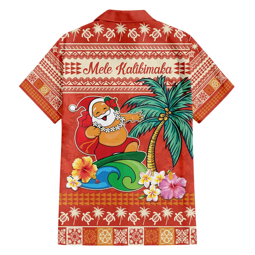 Hawaii Mele Kalikimaka Family Matching Tank Maxi Dress and Hawaiian Shirt Surfing Santa Funny Christmas LT9 - Polynesian Pride