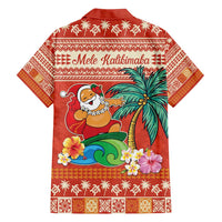 Hawaii Mele Kalikimaka Family Matching Tank Maxi Dress and Hawaiian Shirt Surfing Santa Funny Christmas LT9 - Polynesian Pride