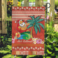 Hawaii Mele Kalikimaka Garden Flag Surfing Santa Funny Christmas LT9 Garden Flag Red - Polynesian Pride