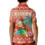 Hawaii Mele Kalikimaka Kid Polo Shirt Surfing Santa Funny Christmas