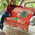 Hawaii Mele Kalikimaka Quilt Surfing Santa Funny Christmas