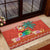Hawaii Mele Kalikimaka Rubber Doormat Surfing Santa Funny Christmas