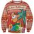 Hawaii Mele Kalikimaka Sweatshirt Surfing Santa Funny Christmas