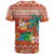 Hawaii Mele Kalikimaka T Shirt Surfing Santa Funny Christmas