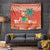 Hawaii Mele Kalikimaka Tapestry Surfing Santa Funny Christmas