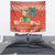 Hawaii Mele Kalikimaka Tapestry Surfing Santa Funny Christmas