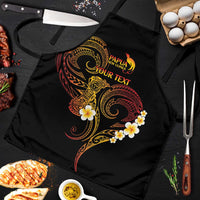 Personalised Papua New Guinea Sepik Apron Plumeria Floral Tribal Pattern - Polynesian Pride
