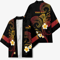 Personalised Papua New Guinea Sepik Kimono Plumeria Floral Tribal Pattern - Polynesian Pride