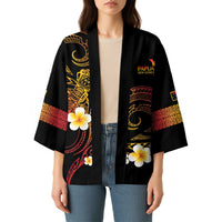 Personalised Papua New Guinea Sepik Kimono Plumeria Floral Tribal Pattern - Polynesian Pride