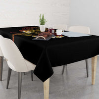 Personalised Papua New Guinea Sepik Tablecloth Plumeria Floral Tribal Pattern LT9 - Polynesian Pride