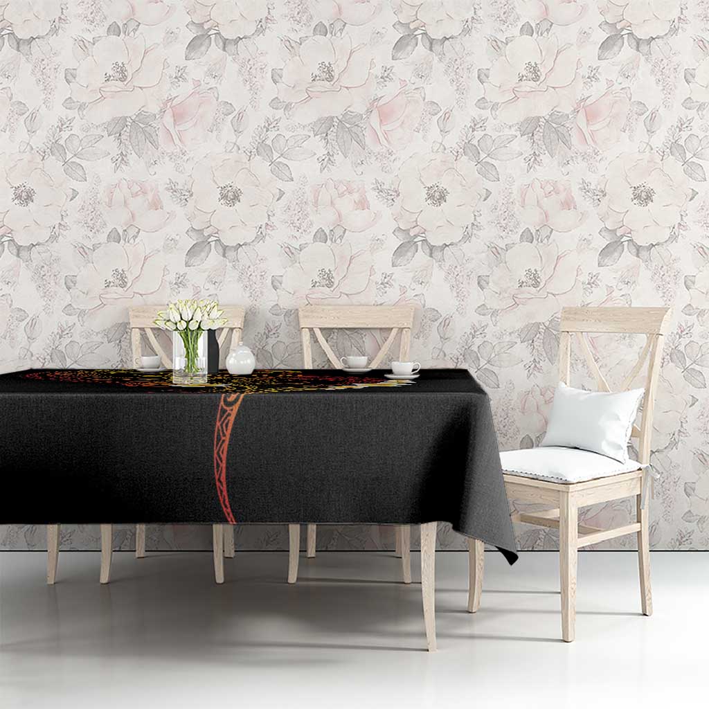 Personalised Papua New Guinea Sepik Tablecloth Plumeria Floral Tribal Pattern LT9 - Polynesian Pride