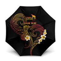 Personalised Papua New Guinea Sepik Umbrella Plumeria Floral Tribal Pattern - Polynesian Pride