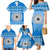 Personalised Fiji Marau Na Kerisimasi Family Matching Mermaid Dress and Hawaiian Shirt Merry Christmas Tapa Pattern Blue Style LT9 - Polynesian Pride