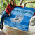 Personalised Fiji Marau Na Kerisimasi Quilt Merry Christmas Tapa Pattern Blue Style LT9 - Polynesian Pride