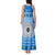 Personalised Fiji Marau Na Kerisimasi Tank Maxi Dress Merry Christmas Tapa Pattern Blue Style LT9 - Polynesian Pride