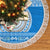 Personalised Fiji Marau Na Kerisimasi Tree Skirt Merry Christmas Tapa Pattern Blue Style LT9 - Polynesian Pride