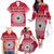 Personalised Fiji Marau Na Kerisimasi Family Matching Off Shoulder Long Sleeve Dress and Hawaiian Shirt Merry Christmas Tapa Pattern Red Style LT9 - Polynesian Pride