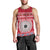 Personalised Fiji Marau Na Kerisimasi Men Tank Top Merry Christmas Tapa Pattern Red Style LT9 - Polynesian Pride