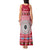 Personalised Fiji Marau Na Kerisimasi Tank Maxi Dress Merry Christmas Tapa Pattern Red Style LT9 - Polynesian Pride