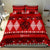 Personalised Tonga Kilisimasi Fiefia Bedding Set Merry Christmas with Turtle Ngatu Pattern LT9 - Polynesian Pride