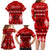 Personalised Tonga Kilisimasi Fiefia Family Matching Long Sleeve Bodycon Dress and Hawaiian Shirt Merry Christmas with Turtle Ngatu Pattern LT9 - Polynesian Pride