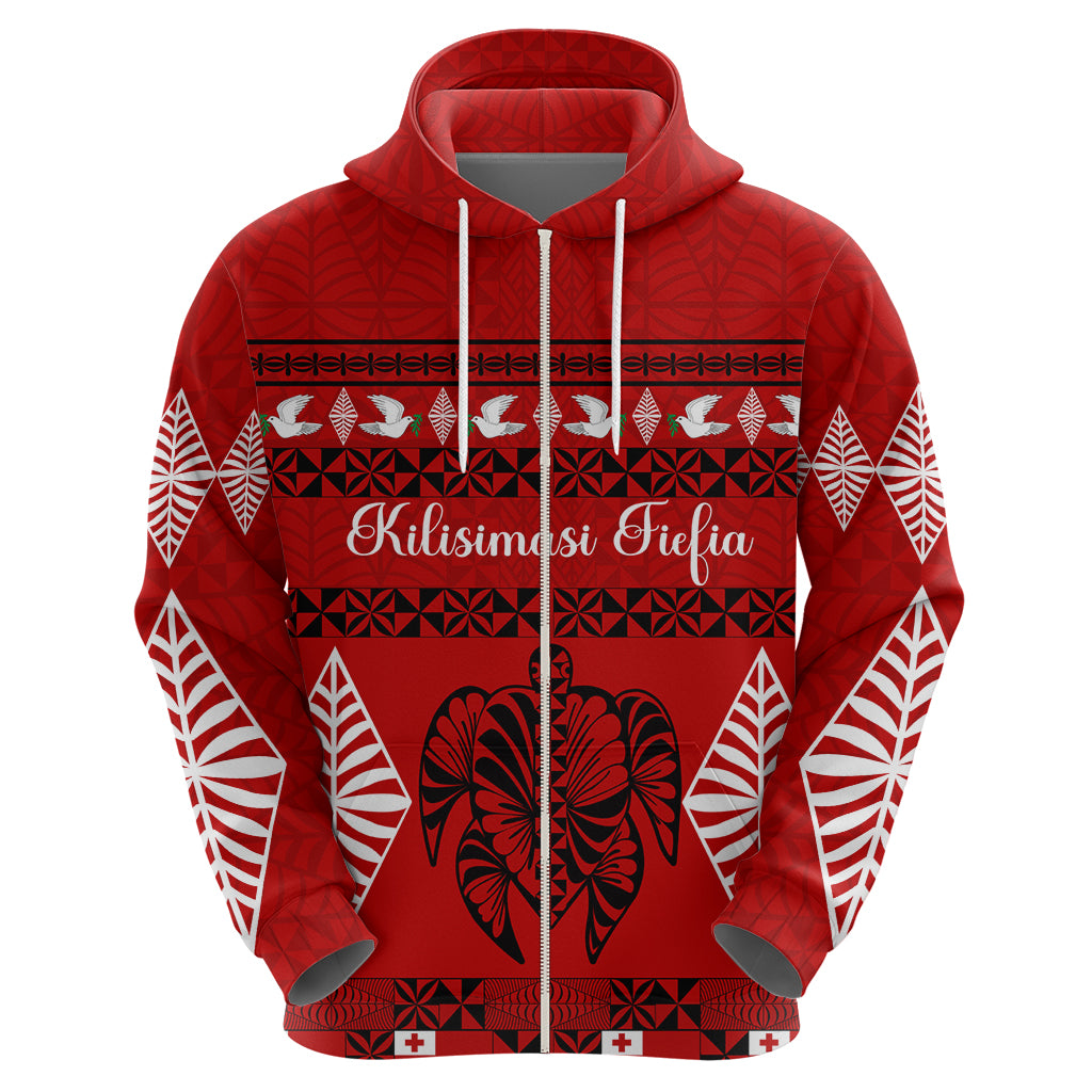 Personalised Tonga Kilisimasi Fiefia Hoodie Merry Christmas with Turtle Ngatu Pattern LT9 - Polynesian Pride