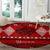 Personalised Tonga Kilisimasi Fiefia Round Carpet Merry Christmas with Turtle Ngatu Pattern LT9 - Polynesian Pride