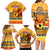 PNG Hamamas Krismas Family Matching Long Sleeve Bodycon Dress and Hawaiian Shirt Papua New Guinea Bird Of Paradise Merry Christmas Gold Style LT9 - Polynesian Pride