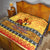 PNG Hamamas Krismas Quilt Papua New Guinea Bird Of Paradise Merry Christmas Gold Style LT9 - Polynesian Pride