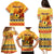 Personalised PNG Hamamas Krismas Family Matching Puletasi Dress and Hawaiian Shirt Papua New Guinea Bird Of Paradise Merry Christmas Gold Style LT9 - Polynesian Pride