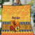 Personalised PNG Hamamas Krismas Quilt Papua New Guinea Bird Of Paradise Merry Christmas Gold Style LT9 Gold - Polynesian Pride