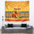 Personalised PNG Hamamas Krismas Tapestry Papua New Guinea Bird Of Paradise Merry Christmas Gold Style LT9 - Polynesian Pride