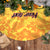 Personalised PNG Hamamas Krismas Tree Skirt Papua New Guinea Bird Of Paradise Merry Christmas Gold Style LT9 - Polynesian Pride