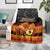 PNG Hamamas Krismas Blanket Papua New Guinea Bird Of Paradise Merry Christmas Black Style LT9 - Polynesian Pride