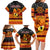 PNG Hamamas Krismas Family Matching Long Sleeve Bodycon Dress and Hawaiian Shirt Papua New Guinea Bird Of Paradise Merry Christmas Black Style LT9 - Polynesian Pride