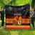 PNG Hamamas Krismas Quilt Papua New Guinea Bird Of Paradise Merry Christmas Black Style LT9 - Polynesian Pride