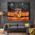 PNG Hamamas Krismas Tapestry Papua New Guinea Bird Of Paradise Merry Christmas Black Style LT9 Black - Polynesian Pride