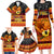 Personalised PNG Hamamas Krismas Family Matching Long Sleeve Bodycon Dress and Hawaiian Shirt Papua New Guinea Bird Of Paradise Merry Christmas Black Style LT9 - Polynesian Pride