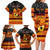 Personalised PNG Hamamas Krismas Family Matching Long Sleeve Bodycon Dress and Hawaiian Shirt Papua New Guinea Bird Of Paradise Merry Christmas Black Style LT9 - Polynesian Pride