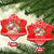 Personalised Hawaii Mele Kalikimaka Ceramic Ornament Santa Beach Merry Christmas LT9 Snow Flake Red - Polynesian Pride