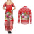 Personalised Hawaii Mele Kalikimaka Couples Matching Summer Maxi Dress and Long Sleeve Button Shirt Santa Beach Merry Christmas LT9 - Polynesian Pride