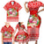 Personalised Hawaii Mele Kalikimaka Family Matching Short Sleeve Bodycon Dress and Hawaiian Shirt Santa Beach Merry Christmas LT9 - Polynesian Pride