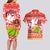 Hawaii Mele Kalikimaka Couples Matching Long Sleeve Bodycon Dress and Hawaiian Shirt Santa Claus and Hula Dancing Merry Christmas LT9 - Polynesian Pride